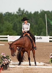 Kid in Western Trail Class at QH Show
