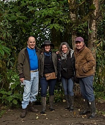 Gabriel,Ali,Shawn,Oswaldo at Bomboli, Ecuador
