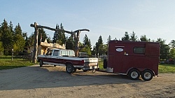 Trailer Pulling out of Horse Country Campground