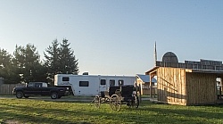 Trailer Pulling Out of Horse Country Campground