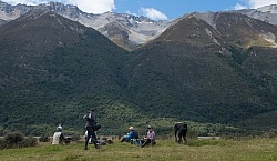 Lunch on the Day Ride From Boundary Hut, Wild Womens Expeditions with Adventure Horse Trekking New Zealand