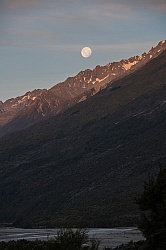 Full Moon at Boundary Hut, Wild Womens Expeditions with Adventure Horse Trekking New Zealand
