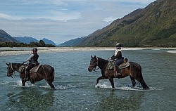 River Crossing on Ride from Boundary Hut to Dingleburn Station