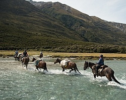 River Crossing on Ride from Boundary Hut to Dingleburn Station