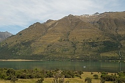 View of Lake Hawea on Ride from Ride from Boundary Hut to Dingleburn Station