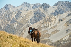Mountain Views in Auriri Conservation Area, Wild Women Expeditio Riding in Ahuriri Conservations Area with Wild Women Expeditions and Adventure Horse Trekking New Zealand