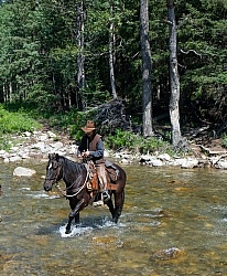 Chad on Stretch Crossing River