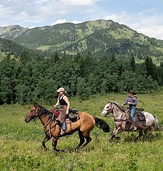 Galloping on The Lost Trail Ride