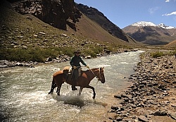  River Crossing on the Crossing of the Andes Ride