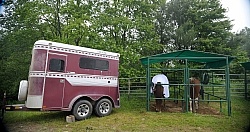 The Covered Stalls at Pure Country Campgrounds Portable Stalls