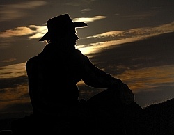 Hideout Ranch Winter Workshop Cowboy Silhouette Hideout Ranch