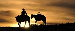 Cowboy Silhouette Hideout Ranch