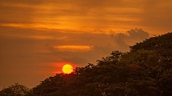 Sunset and Silhouettes near Mara Villa