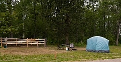 Horse Coiuntry Campground Site Set up