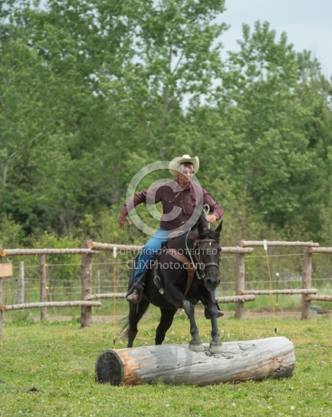 The Extreme Cowboy Race at Horse Country s Lantz McLaren Clinic