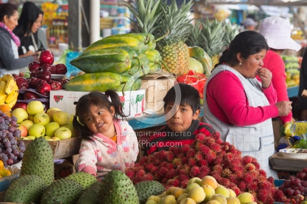 Local Market in Aloag, Ecuador