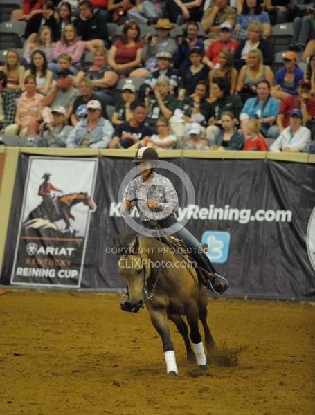 Gina Miles and Hollywood Aces  Ariat Kentucky Reining Cup
