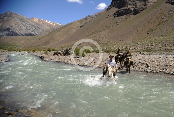 Crossing The Andes River Crossing on the Crossing of the Andes Ride