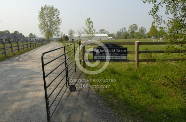 Fallowfield Farms Barn Sign and Entrance