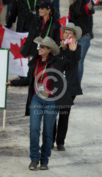Canadian Reiner Josiane Gauthier in Opening Ceremonies WEG 2014